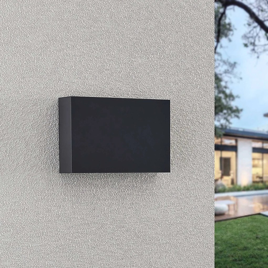 Applique da esterni a LED Jarte Lindby, Nero, Plastica, Moderno, Applique LED da esterni