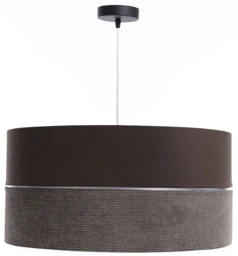 Lampadario a sospensione con filo TWIST 1xE27/60W/230V marrone/argento