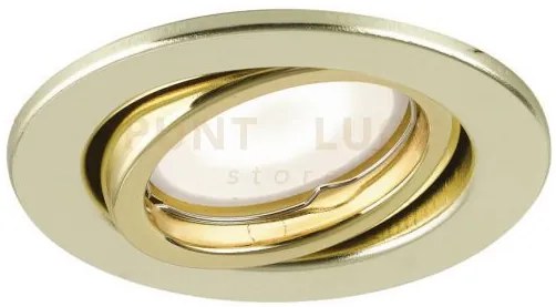 Kit  3 pezzi  incassi led matrix orientabili oro 3 luci attacco gu1...