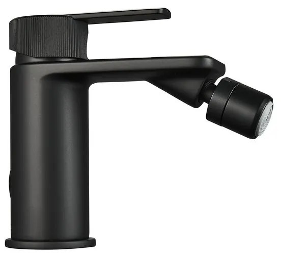 Rubinetto per bidet getto laminare cristallino Neo SENSEA nero spazzolato opaco