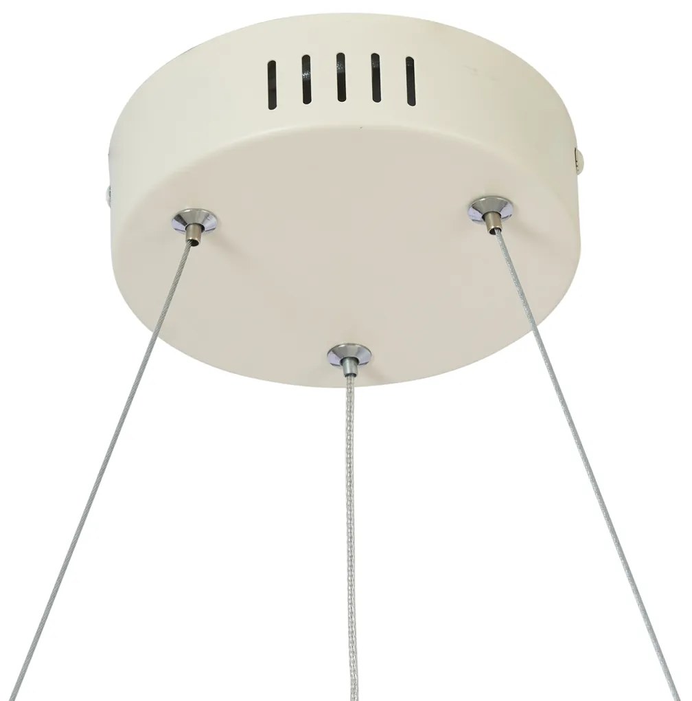 Lampada a sospensione scandinava beige 72 cm con LED dimmerabile a 3 livelli - Circuit