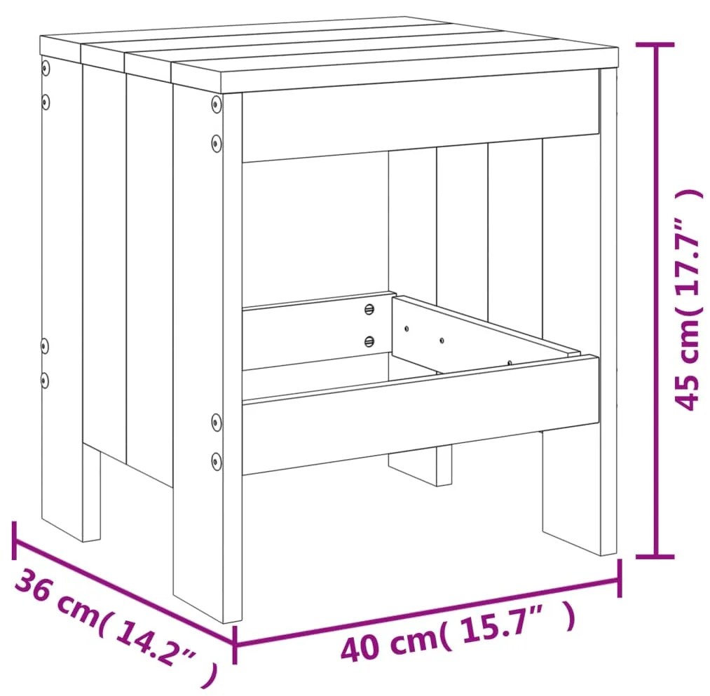 Set da Pranzo da Giardino 17 pz Miele in Legno Massello di Pino