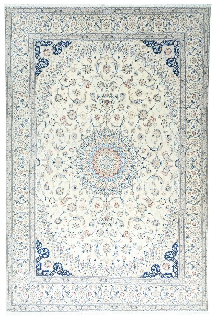 Nain Tappeto persiano 380 x 250 Beige (Iran) Annodato A Mano
