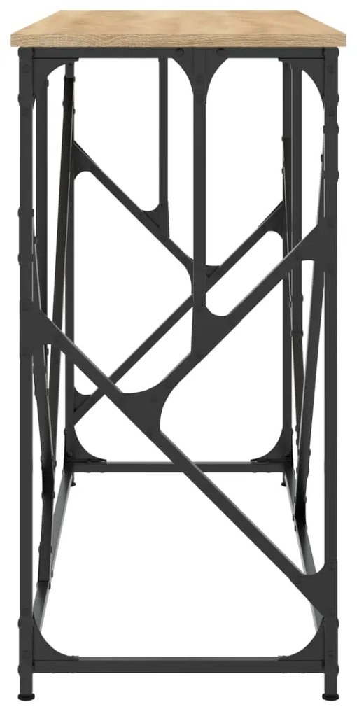 Tavolo consolle rovere sonoma 100x40x80 cm in legno multistrato