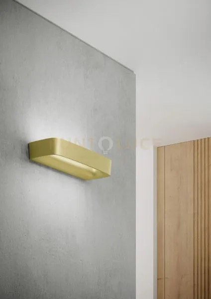 Aki applique a parete grande oro opaco 3000k 3215lm 22w l.35,5cm di...
