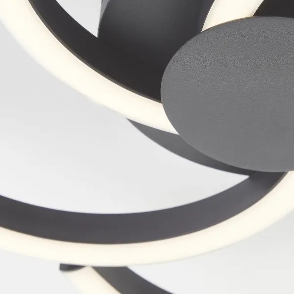 Brilliant - Plafoniera LED FICO LED/22W/230V diametro 34 cm nero