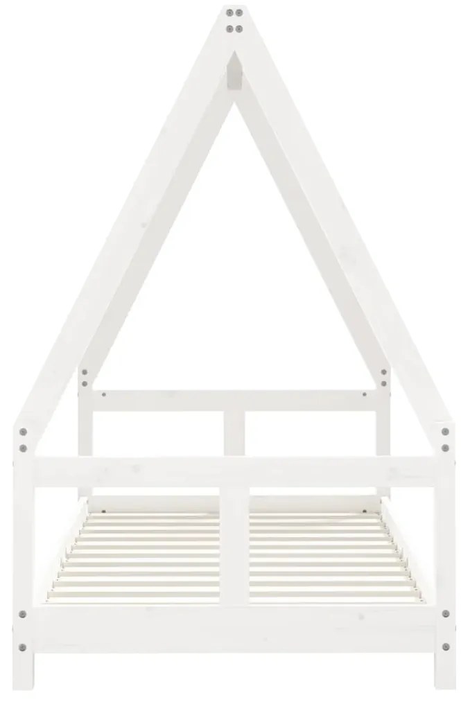 Giroletto per bambini bianco 80x160cm in legno massello di pino