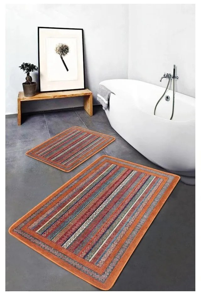 Set di tappetini per il bagno in velluto 2 pz 60x100 cm – Mila Home