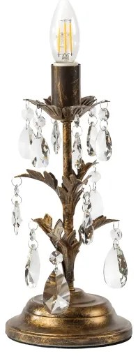 ONLI - Lampada da tavolo TERESA 1xE14/6W/230V bronzo