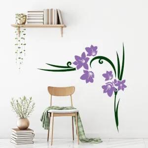 Adesivi  murali - Ornamento con i fiori | Inspio