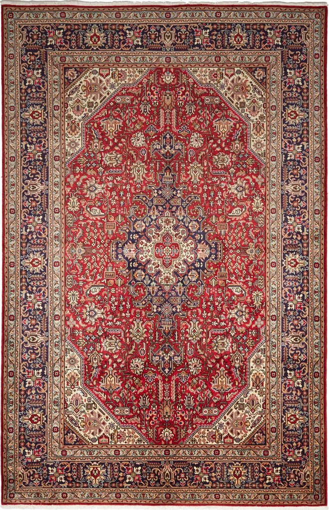 Tabriz Tappeto persiano 310x200 Rosso (Iran) Annodato A Mano