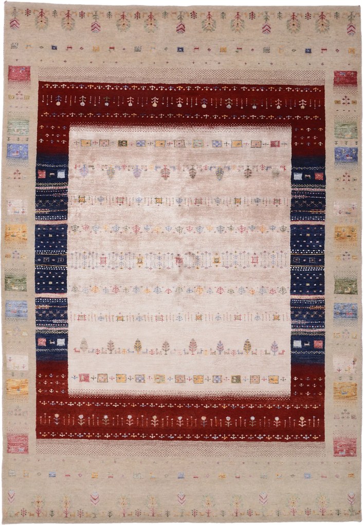 Rizbaft Tappeto 170 x 250 (Indian) Annodato A Mano