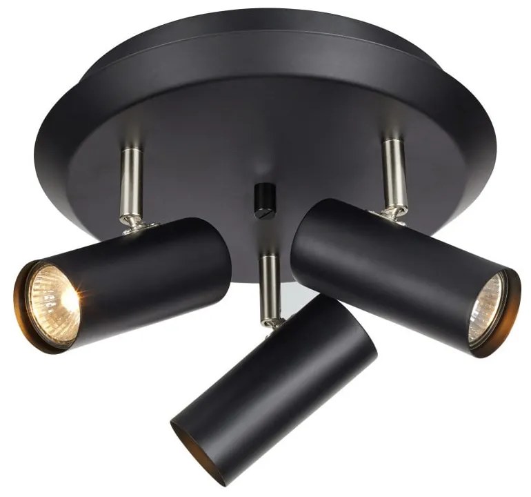 Lampada da parete nera Barcelona Tres - Markslöjd