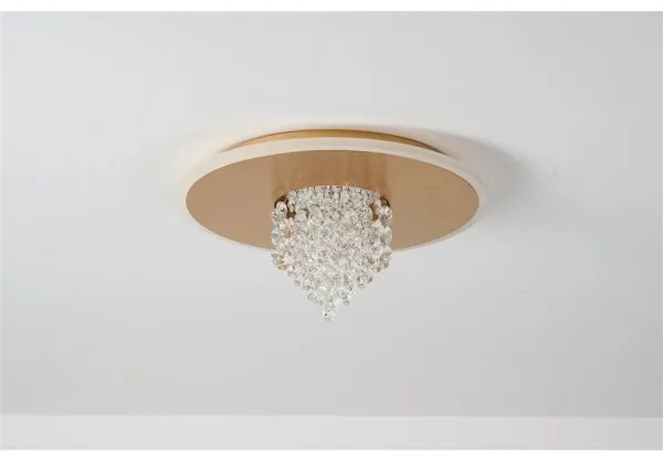 Searchlight 21126-32GO - Plafoniera LED dimmerabile DELUGE 20W/230V Ø 31,5 cm dorata