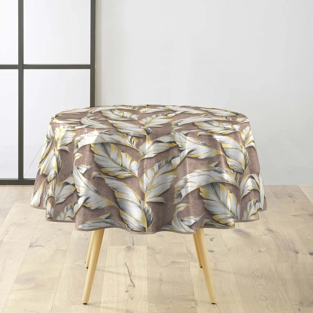 Tovaglia adatta per pulizia con panno umido ø 160 cm Ebany – douceur d'intérieur