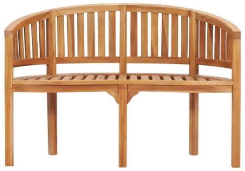 Set Salotto da Giardino 3 pz Design Curvo in Massello di Teak