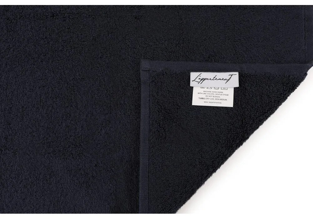 Asciugamano in cotone blu scuro 50x30 cm Chicago - Foutastic