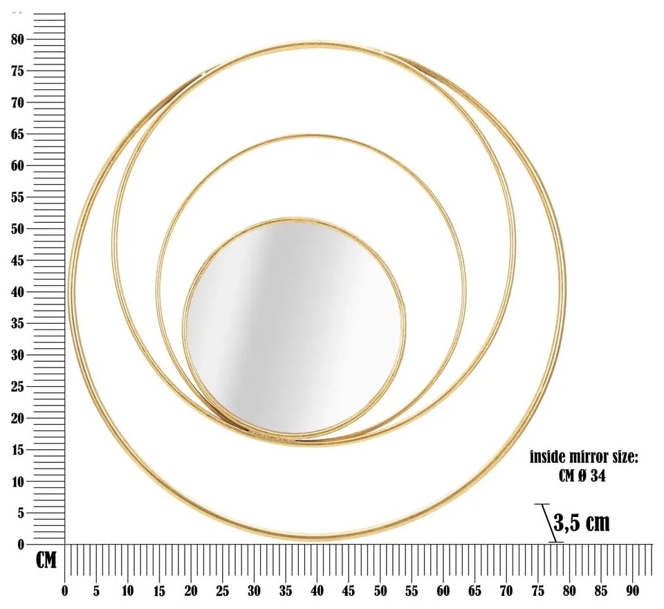 Specchio da parete ø 80 cm Arc - Mauro Ferretti