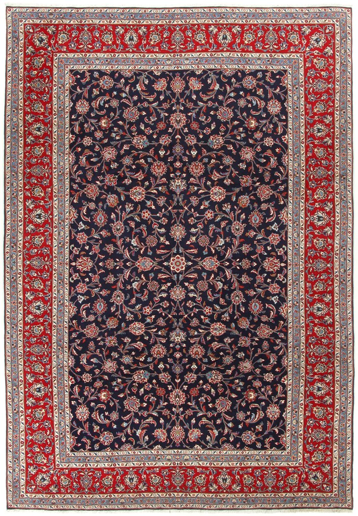 Kashan Tappeto 360x250 (Iran) Annodato A Mano