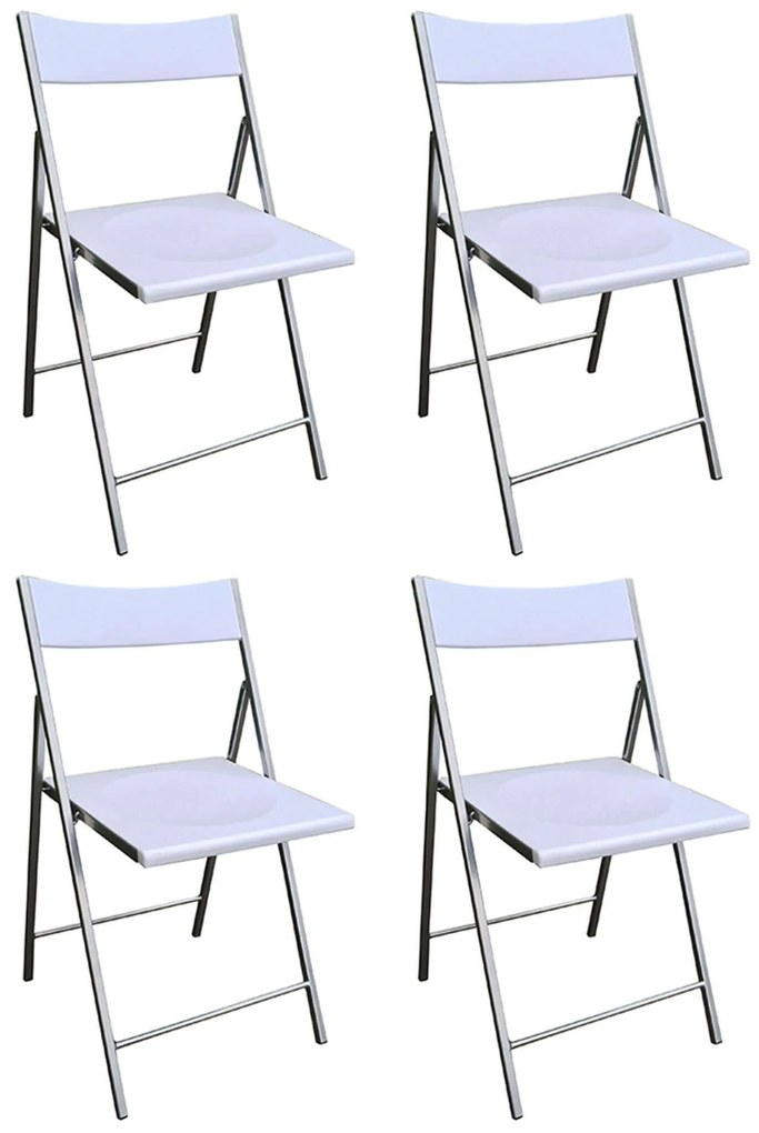 LUCIE - sedia pieghevole salvaspazio set da 4 quadro