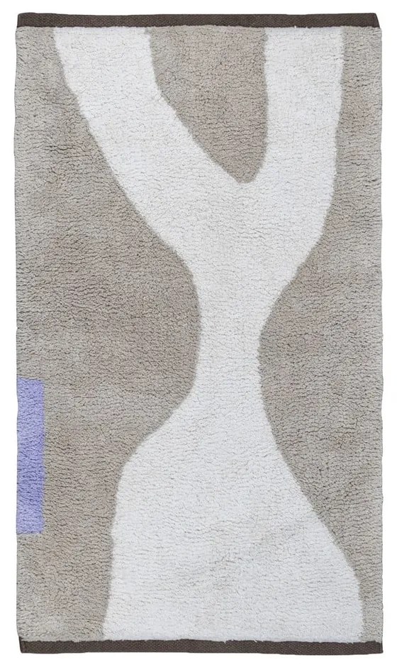 Tappeto in cotone lavabile bianco e beige 50x80 cm Figura - Mette Ditmer Denmark