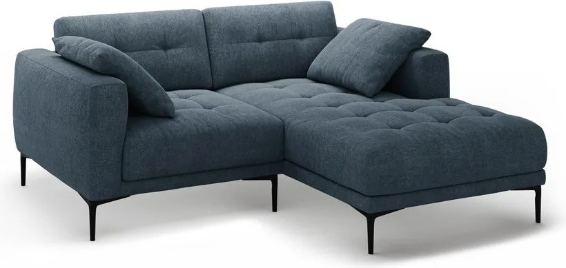 Divano angolare blu scuro (con penisola a destra/con chaise lounge) Bemy – Micadoni