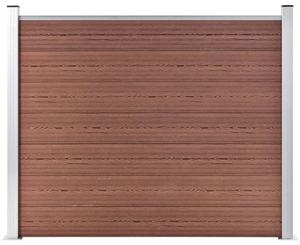 Pannello Di Recinzione İn Wpc 180x146 Cm Marrone /