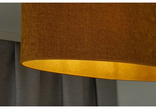 Duolla - Lampadario a sospensione con filo OVAL 1xE27/15W/230V marrone