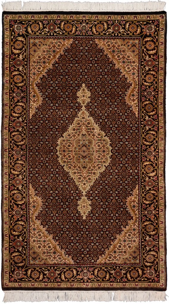 Tabriz Tappeto 160 x 100 Rosso (Indian) Annodato A Mano