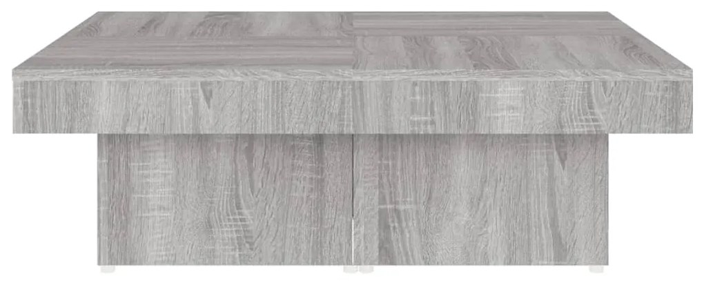 Tavolino da Salotto Grigio Sonoma 90x90x28 cm Legno Multistrato