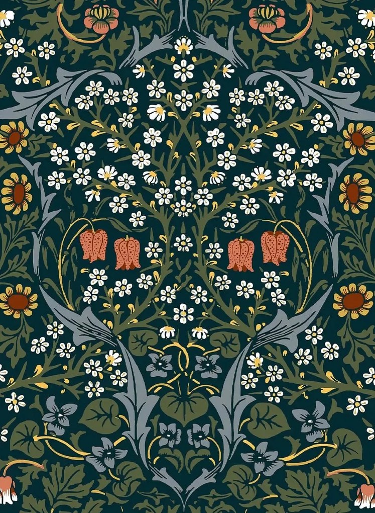 House of Hackney Carta da parati Blackthorn - Billiard Green
