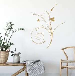 Adesivo murale - Erba in ornamento | Inspio