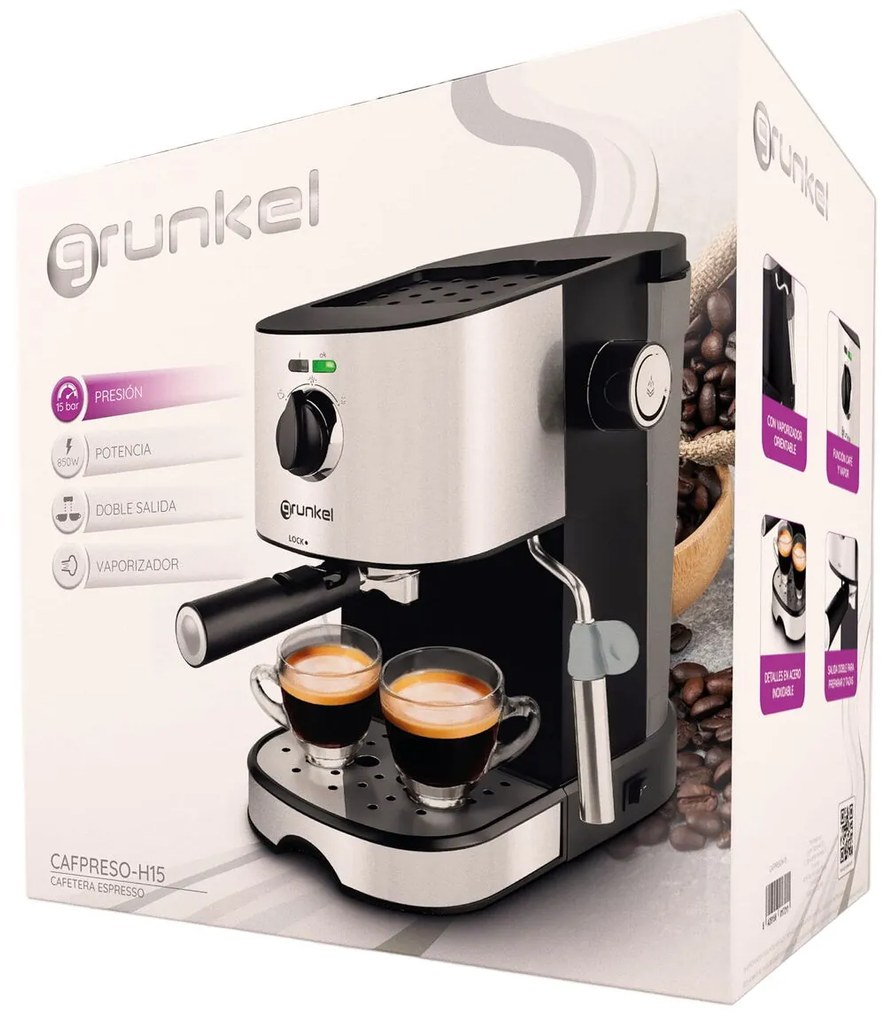 Caffettiera Americana Grunkel Argentato 850 W 1 L