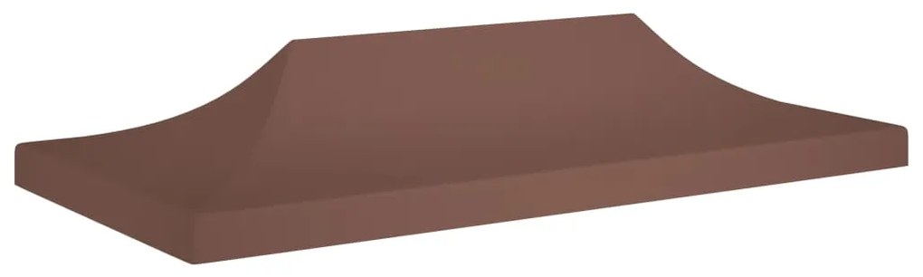 Tetto Per Tendone Per Feste 6x3 M Marrone 270 G/m² /