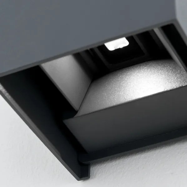 Orion AL 11-1192 - Lampada da parete esterna LED CUBE 2x3W 230V IP54 antr.