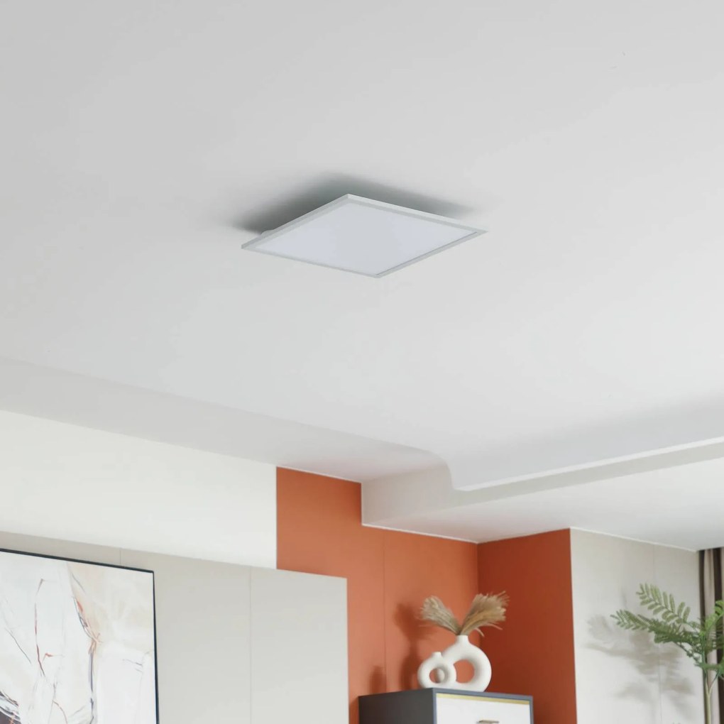 Pannello LED Enhife Lindby, Bianco / Opale, Studio / Ufficio, Moderno, Plafoniera LED