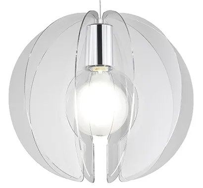 Sospensione Moderna Sirio 1 Luce In Metacrilato Trasparente Space Collection