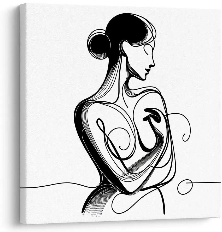 Quadro su tela – Linee di eleganza femminile