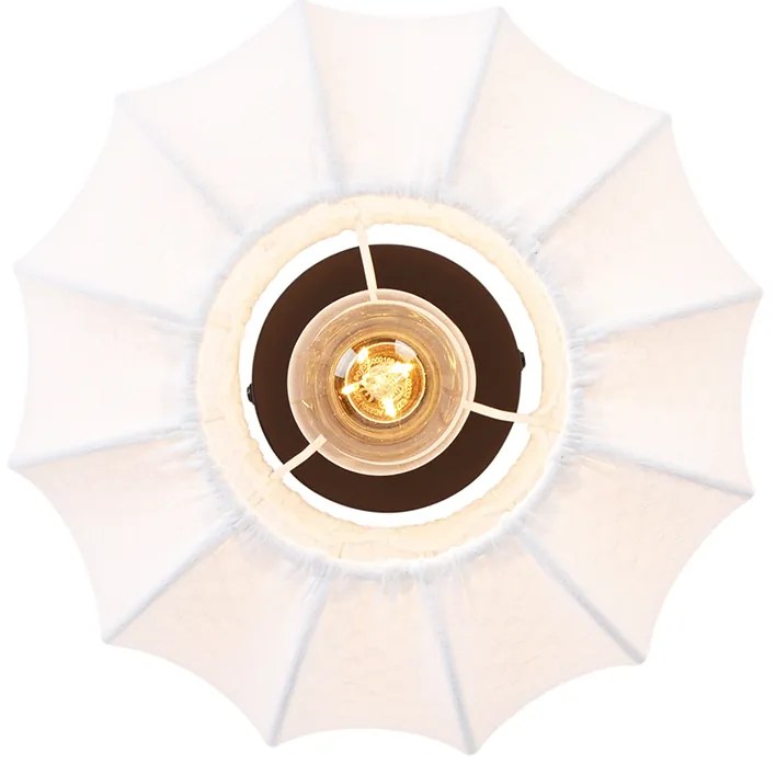 Plafoniera Japandi bianca 25cm - Madleine