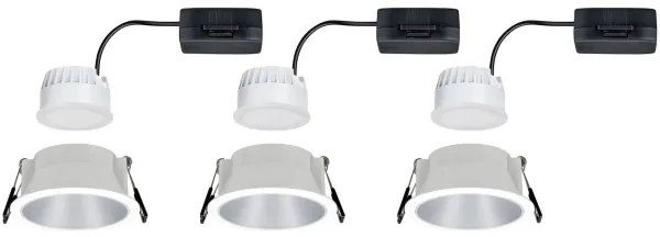 Paulmann 93410 - SET 3xLED/6,5W IP44 Faretto bagno dimmerabile COLE 230V