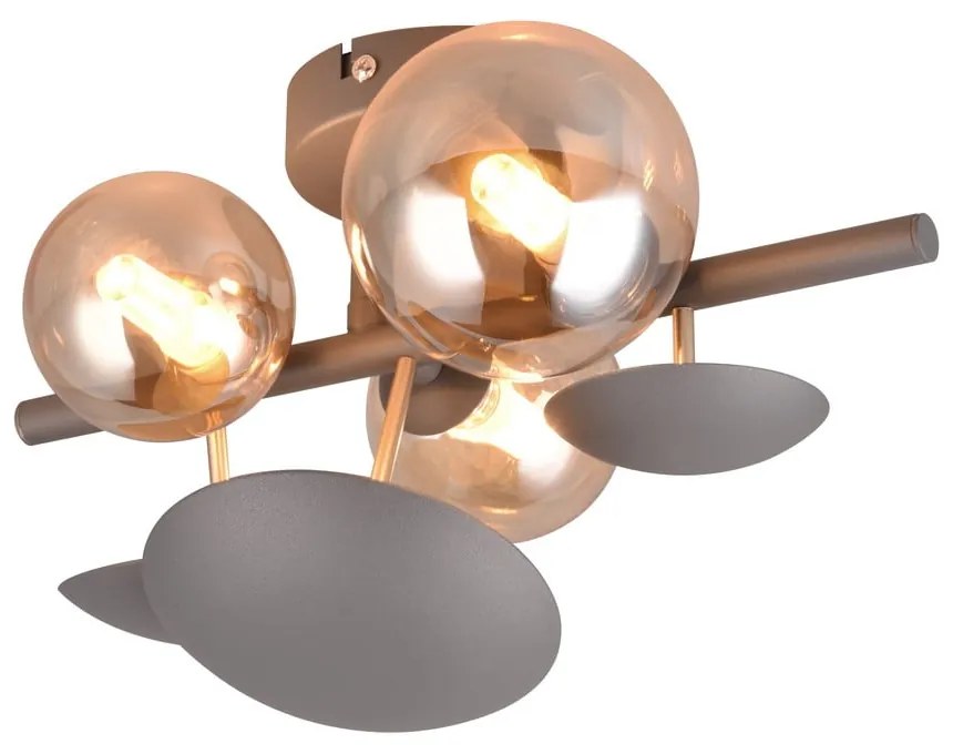 Lampada da parete in colore grigio-oro Bubble - Trio Select