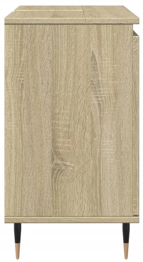 Mobile da bagno rovere sonoma 58x33x60 cm in legno multistrato