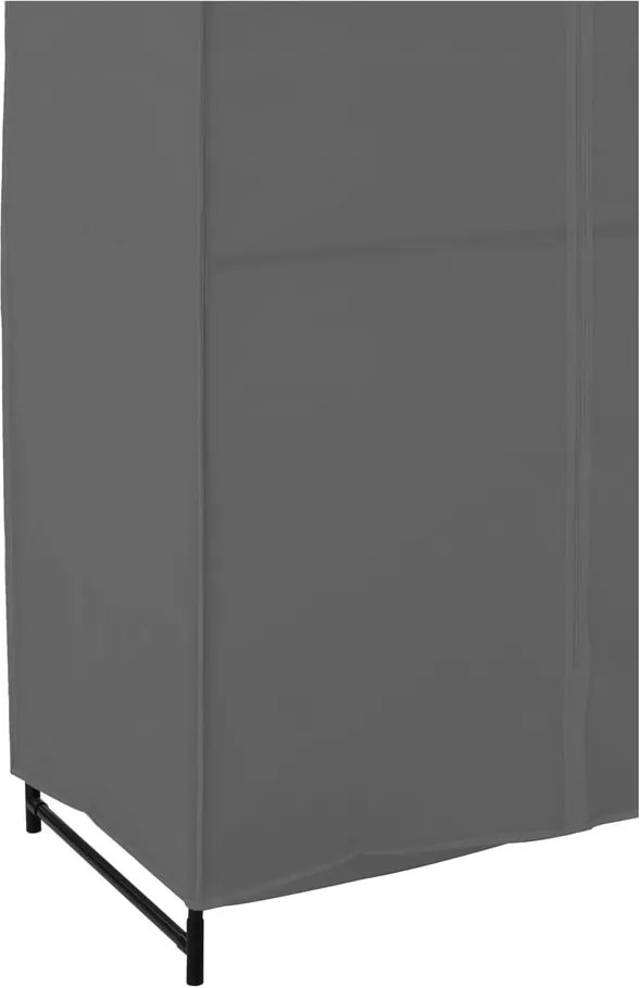 Armadio in tessuto grigio 90x160 cm Dara - Premier Housewares