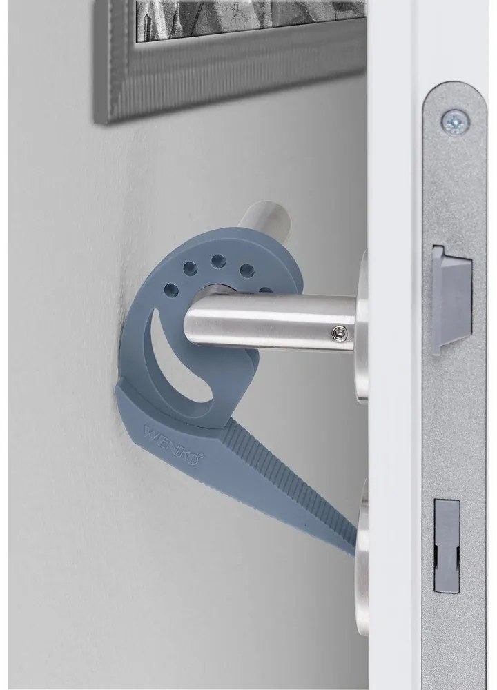 Fermaporta e fermavetri grigio e blu Multi-STOP® - Wenko