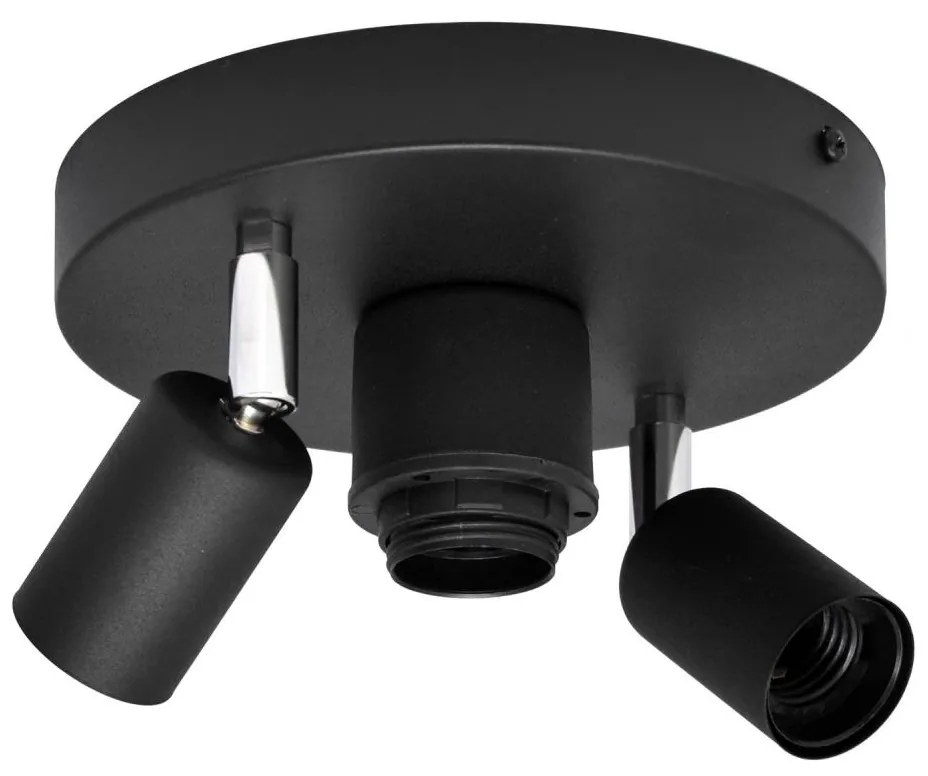 Faretto CENTRO 3xE27/15W/230V nero