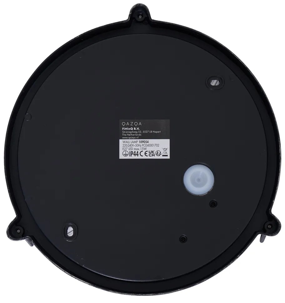 Lampada da Parete per Esterni Argento Rotonda IP44 - Noutica