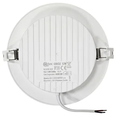 Lampada LED da incasso CIRCLE LED/12W/230V 4000K diametro 17 cm bianco