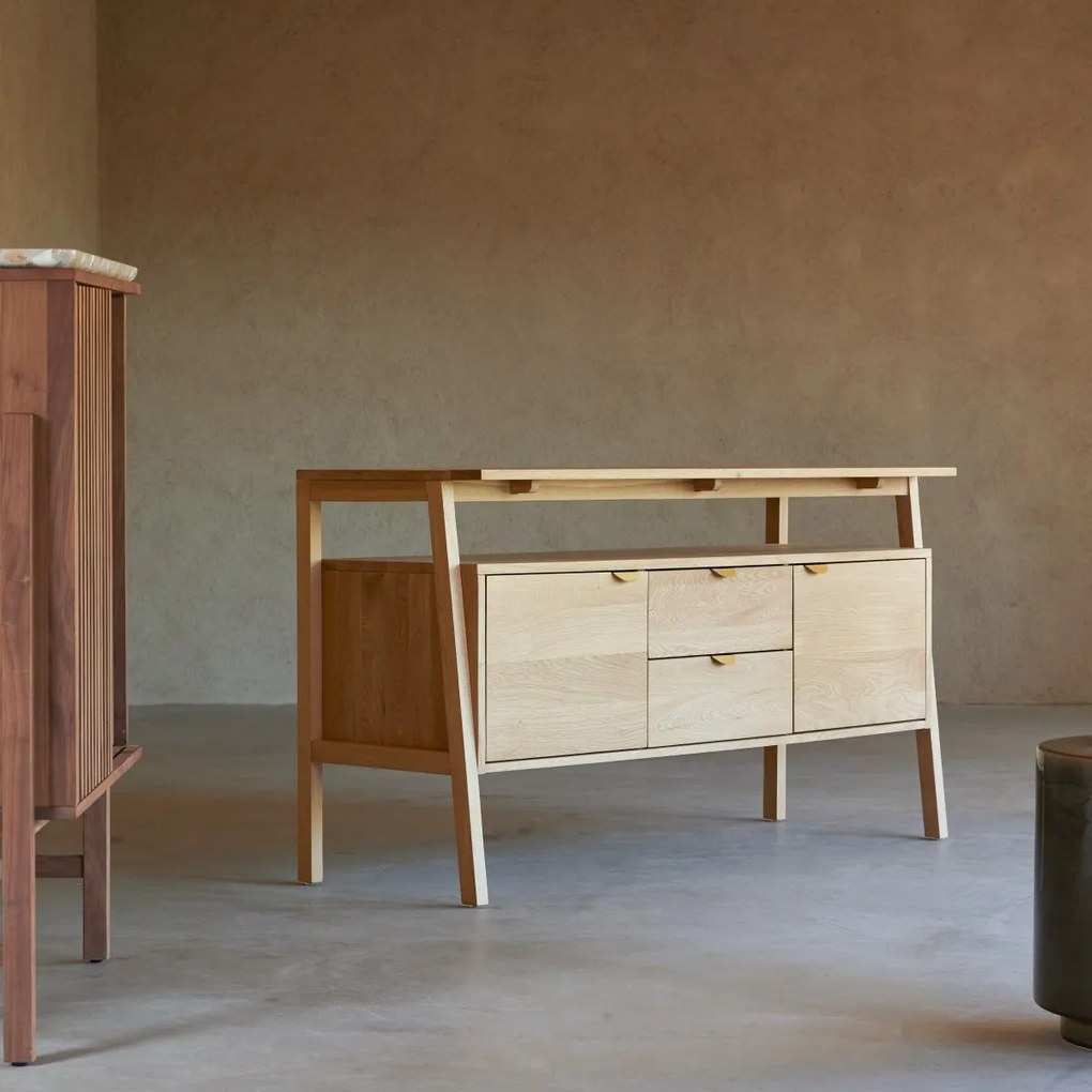 Tikamoon - Credenza in legno di quercia massello 140 Pola