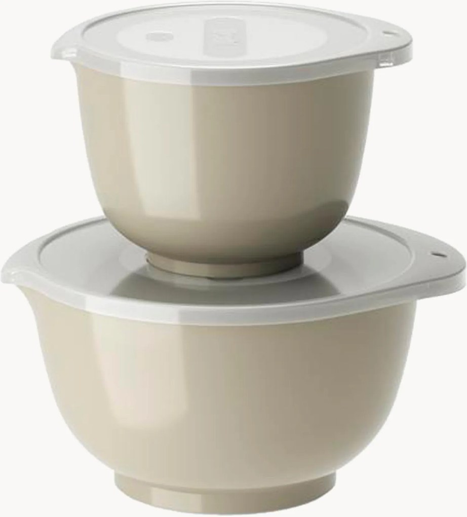 Set di ciotole con coperchi Margarethe, set da 4