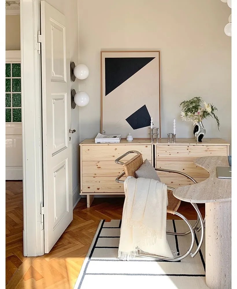 Cassettiera in legno di pino naturale Kommo - Karup Design